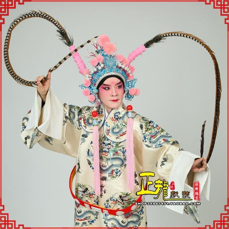 沧京剧戏曲道具用品舞台演出精品羽毛雉鸡毛 翎子