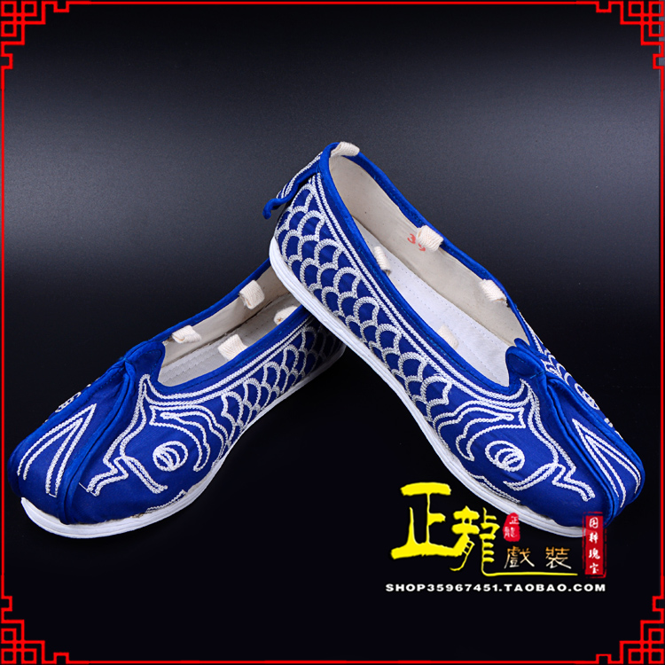 沧戏鞋舞台演出鞋水路英雄三义斋布底鱼鳞洒