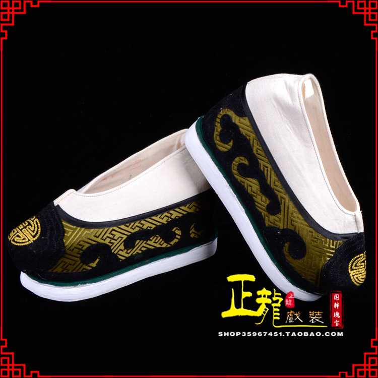 沧戏鞋方口鞋老生鞋老旦鞋三义斋纸底内高福字履