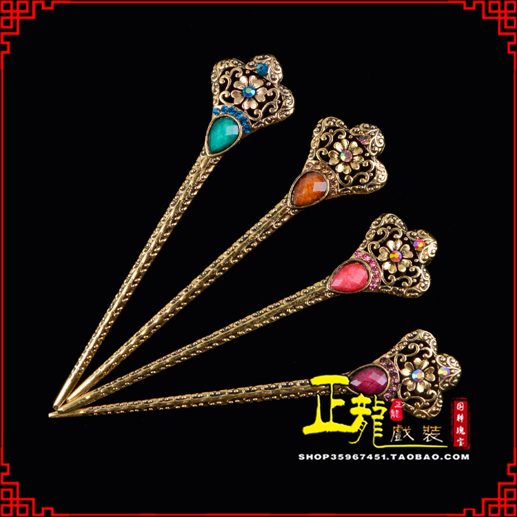 沧头饰老旦青衣员外夫人簪子 老旦发簪