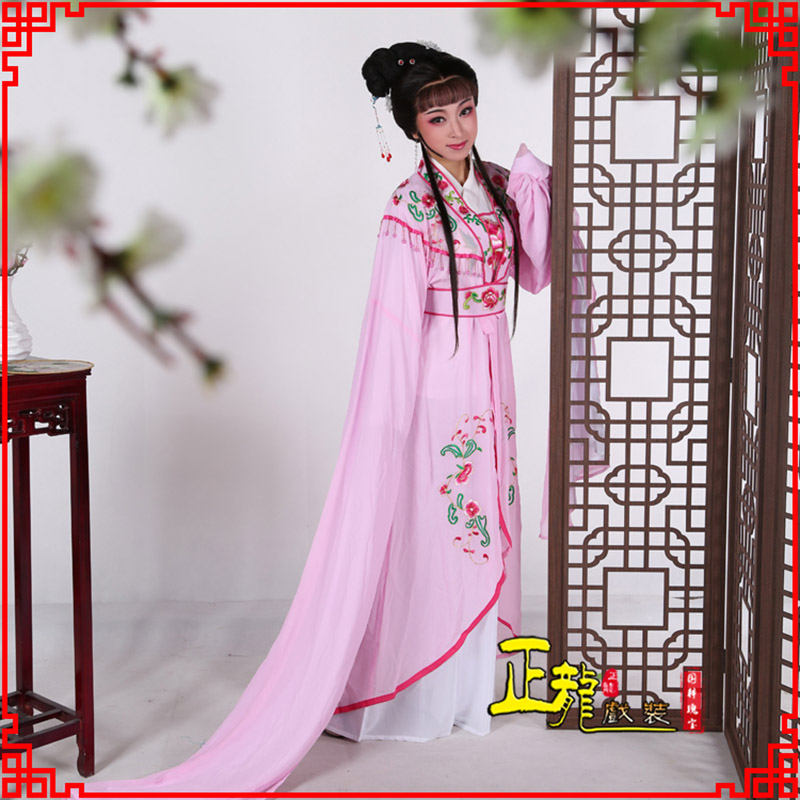 沧花旦黄梅戏服古装戏服水袖戏剧假云肩长披